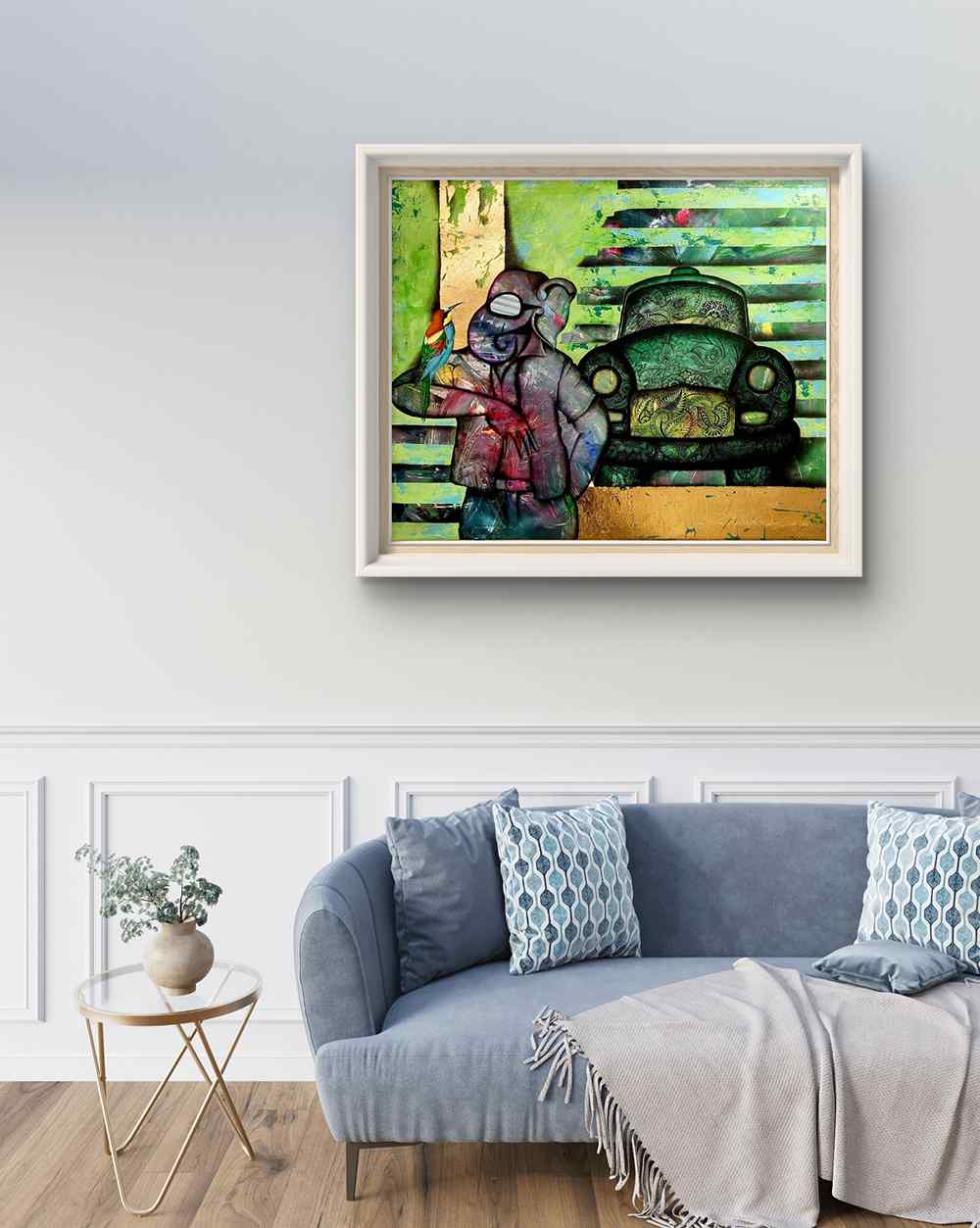 CHILDHOOD, Mixed media, Modern Abstract, Religious, Home decore, Wall decore, Artwork, Handpainted, Art, Painting, VistaPallett