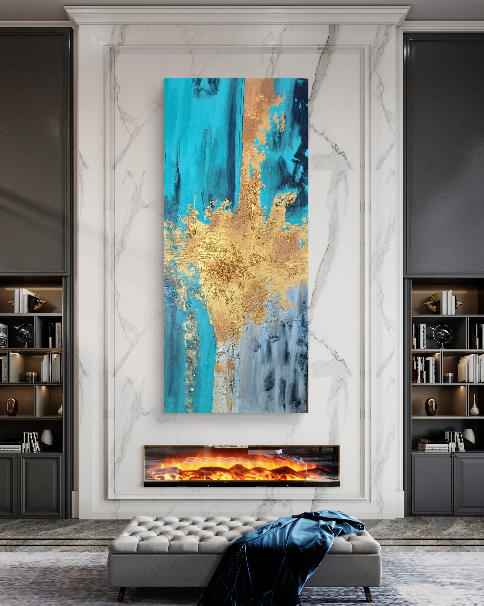 Celestial Alchemy, Acrylic, Modern, Abstract, Home decor, Wall decor, Artwork, Handpainted, Art, Painting, VistaPallette