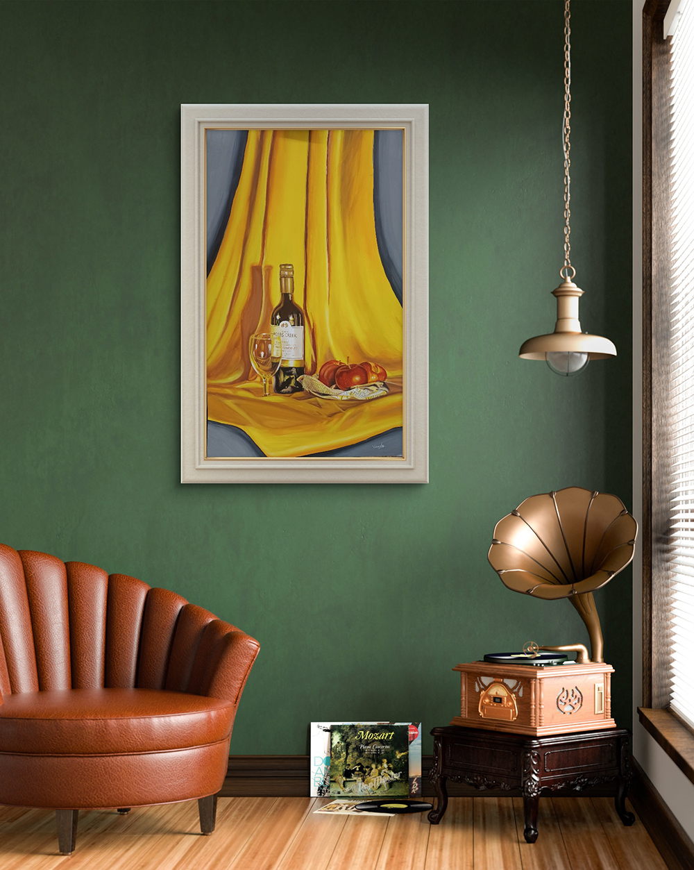 Vintage Wine, Oil painting, Modern, Vintage, Home decor, Wall decor, Artwork, Handpainted, Art, Painting, VistaPallette