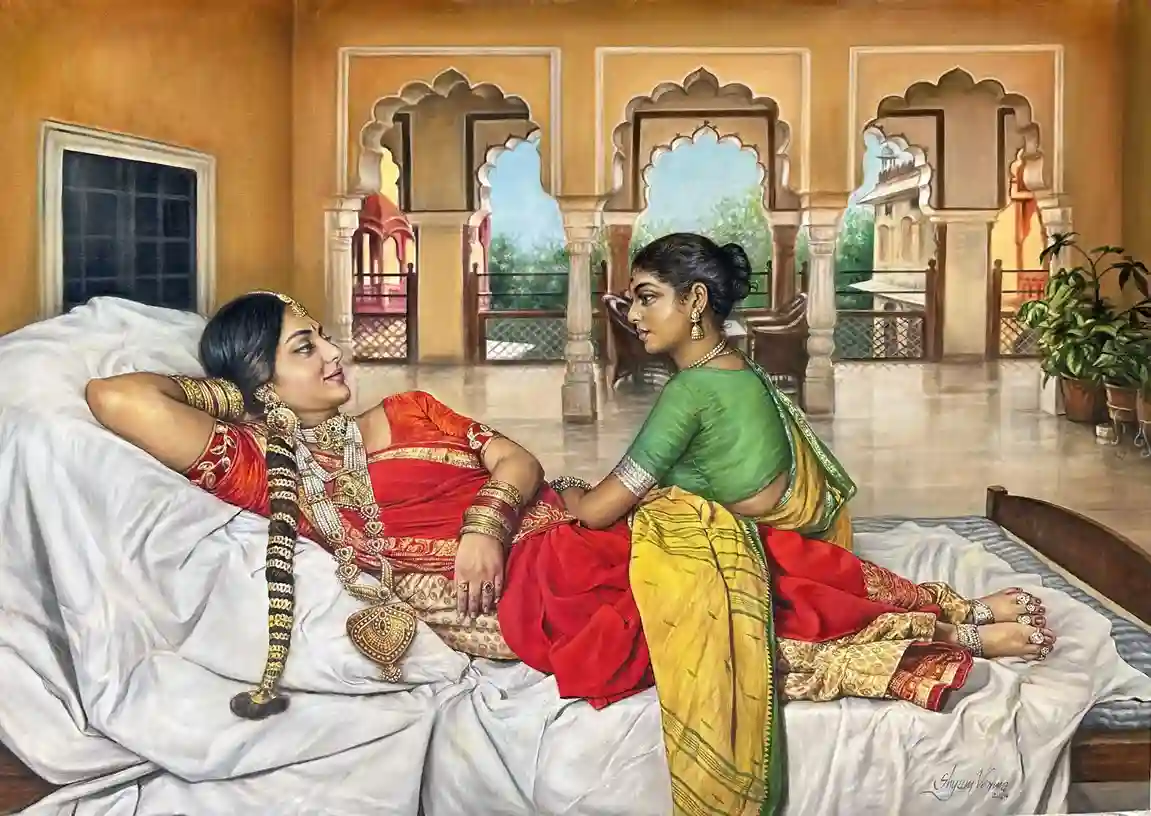 Rani Leisure, Oil painting, Realistic, Home decor, Wall decor, Artwork, Handpainted, Art, Painting, VistaPallette